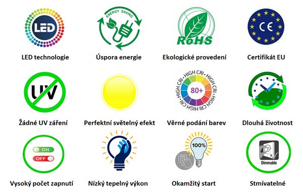 Diolamp SMD LED žárovka matná Ball G45 5.5W/230V/E14/3000K/395Lm/230°/Dim