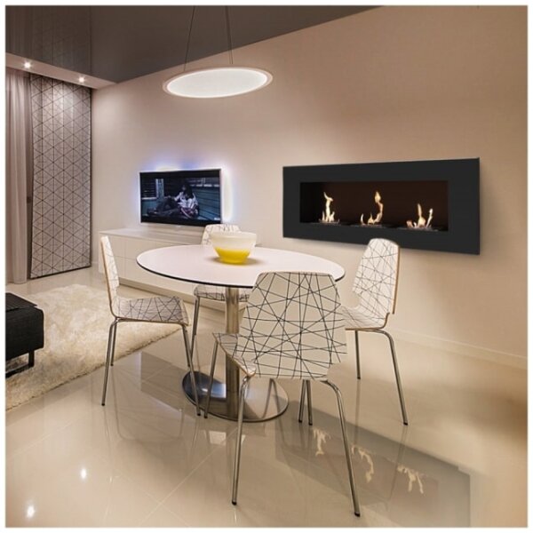 Kratki DELTA3/TUV - Vestavěný BIO krb DELTA3 40x120 cm 3x1,1kW černá