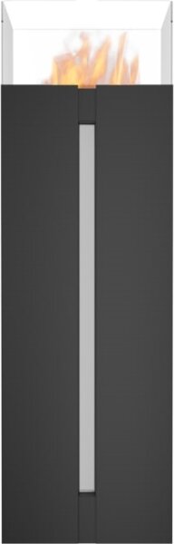 Kratki ROMEO/CZARNY/TUV - BIO krb ROMEO 113,6x35,9 cm 2kW černá
