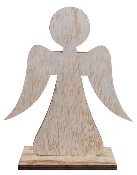 Dekorace anděl zlatý glitr 16 cm 2009224