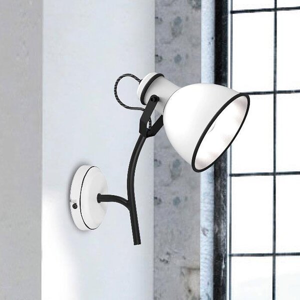 Candellux Zumba nástěnné svítidlo 1x40 W bílá-černá 91-72122