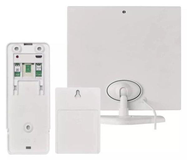 Bezdrátový videozvonek se solárním panelem GoSmart 4400 mAh 3xAA IP44 Wi-Fi Tuya