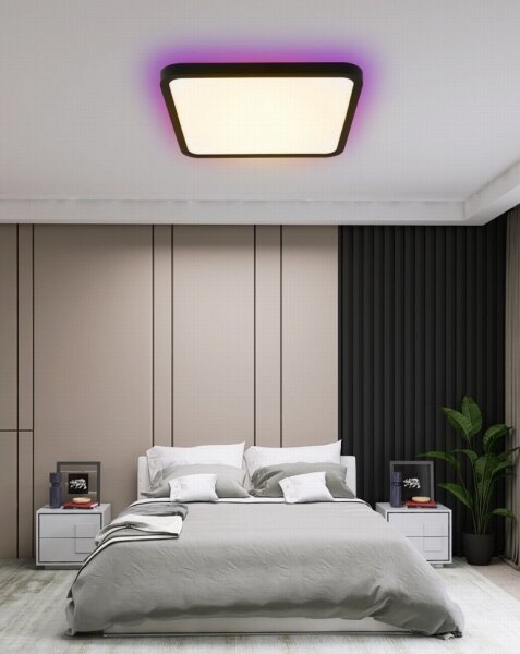 Immax NEO 07167-B40-LED RGBCCT Stmívatelné svítidlo 50W/230V Wi-Fi Tuya černá+DO