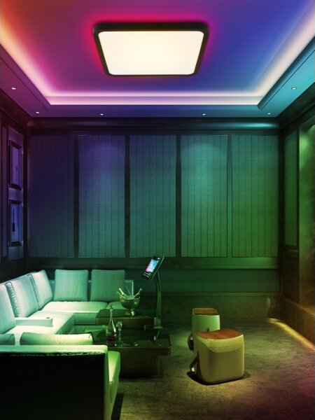 Immax NEO 07167-B40-LED RGBCCT Stmívatelné svítidlo 50W/230V Wi-Fi Tuya černá+DO