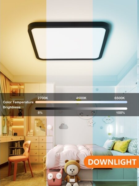 Immax NEO 07167-B40-LED RGBCCT Stmívatelné svítidlo 50W/230V Wi-Fi Tuya černá+DO