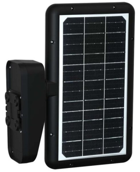 LED Solární nástěnné svítidlo se senzorem LED/15W/3,2V 4000K/6000K IP65 černá