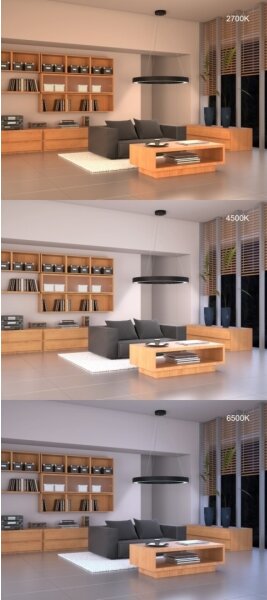 Immax NEO 07209L-LED Stmívatelné svítidlo PASTEL LED/53W/230V 60cm černá Tuya+DO