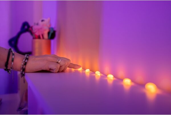 Twinkly TWKH100RGB-T - LED RGB Stmívatelný řetěz 100xLED 8 m USB Wi-Fi