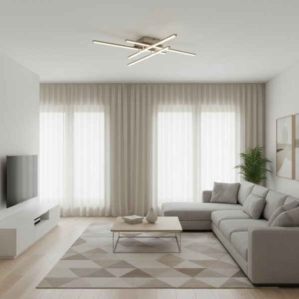 Brilagi - LED Stropní svítidlo STRIPES LED/37W/230V stříbrná