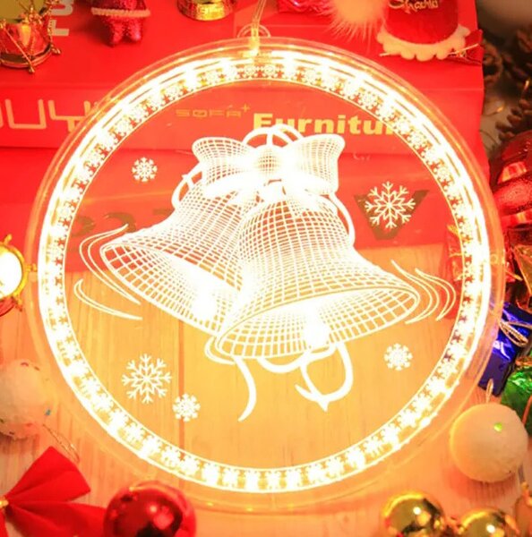 Sváteční LED dekorace - 311382A zvonek