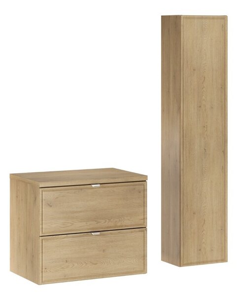 Comad Koupelnová sestava Terra s deskou a skříňkami 60 cm dub cremona