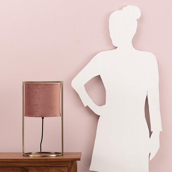 Stolní dekorační lampa Santos Pink&Gold výška 45cm