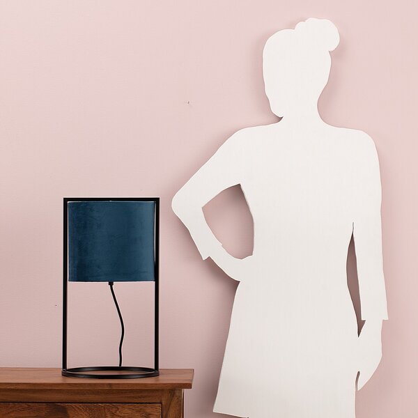 Stolní dekorační lampa Santos Blue výška 45cm