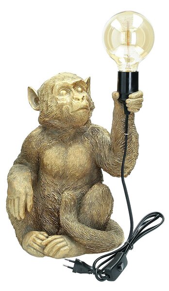 Stolní lampa Gold Monkey výška 36cm