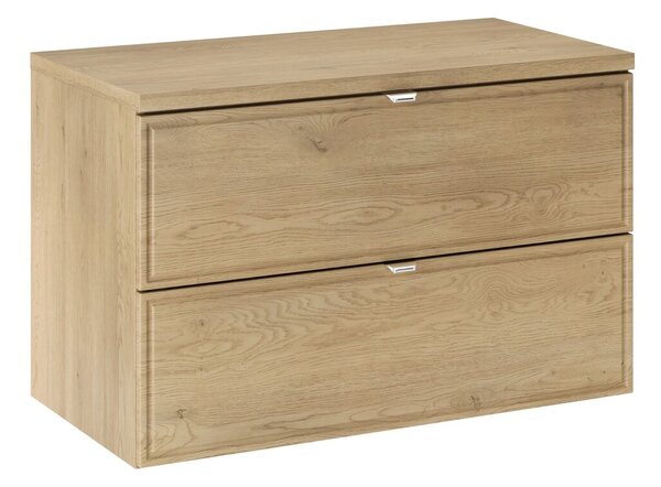 Comad Závěsná skříňka pod umyvadlo Terra s deskou 80 cm dub cremona