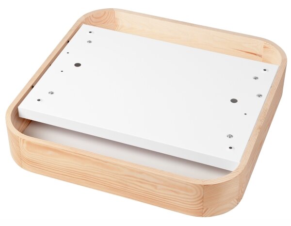 Stropní svítidlo NATURAL SQUARE 4xE27/15W/230V 45x45 cm borovice
