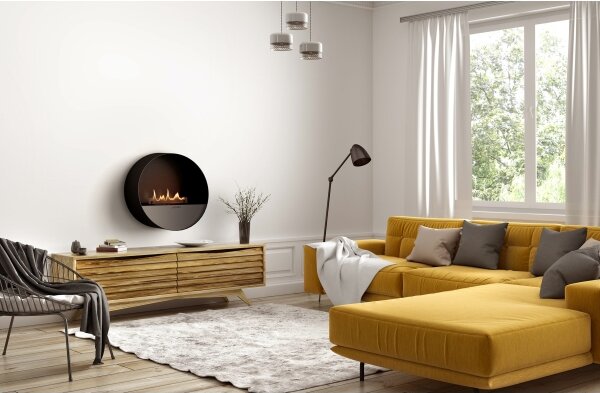 Planika Bubble Wall & Floor BEV - BIO krb na dálkové ovládání 72,6x65 cm 2,5kW