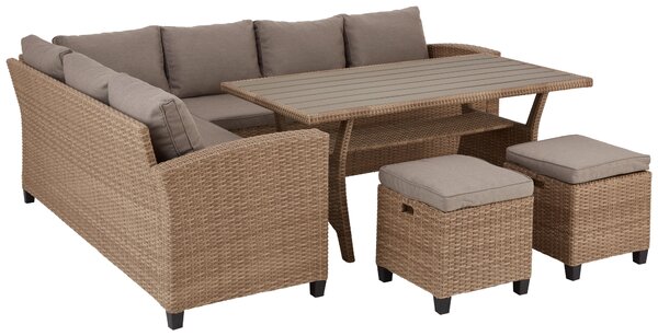 ZAHRADNÍ JÍDELNÍ SET, plast, textil Ambia Garden