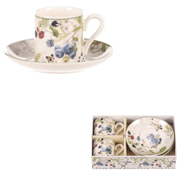 Dárkový set šálků s podšálky POR003-3