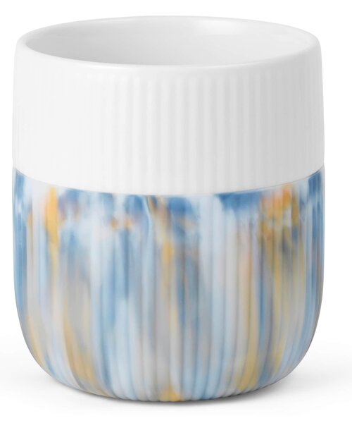 Porcelánový hrnek Fluted Contrast Marble Ocean 350 ml