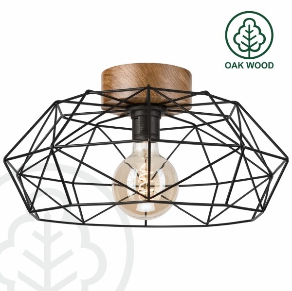 Brilagi - Stropní svítidlo WOODY BASKET 1xE27/60W/230V dub