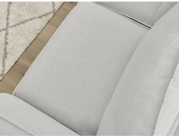 Světle šedá pohovka na každodenní spaní/rozkládací 216 cm Archimede – Bobochic Paris