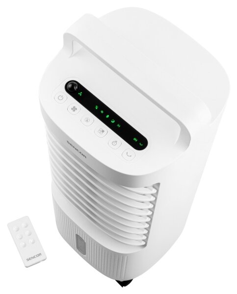 Sencor - Mobilní ochlazovač vzduchu s LED displejem 3v1 45W/230V bílá + DO