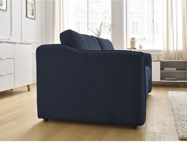 Tmavě modrá pohovka na každodenní spaní/rozkládací 178 cm Lenny – Bobochic Paris