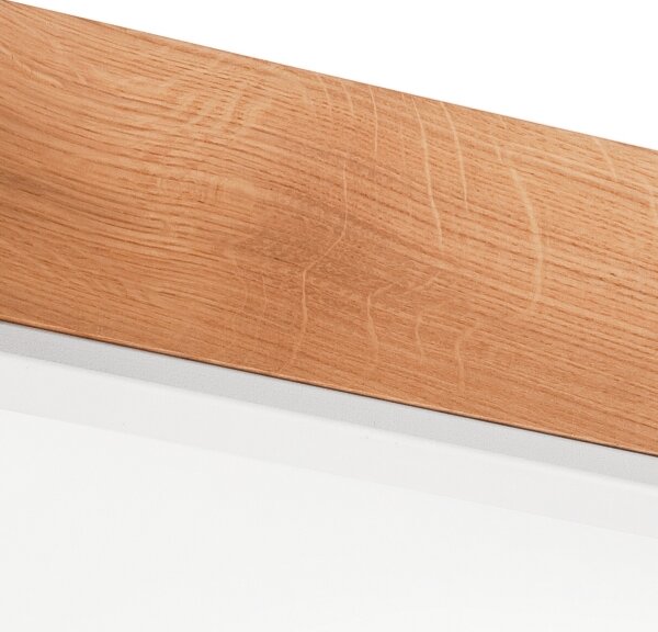Stropní svítidlo OAK SQUARE 4xE27/15W/230V 48x48 cm dub/bílá