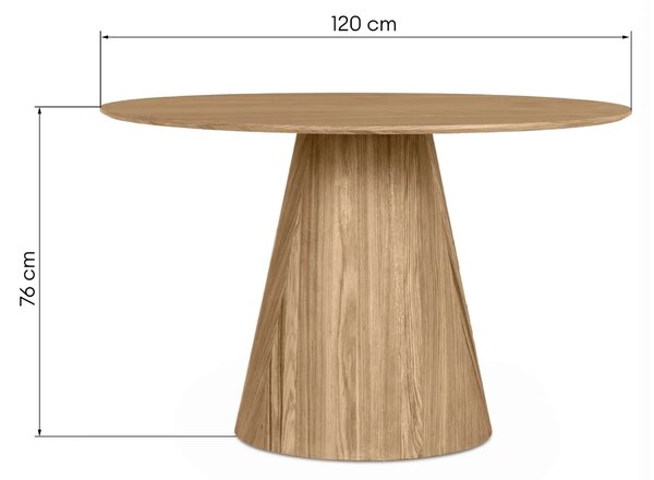 Hector Jídelní stůl STELLA 120 cm dub přírodní