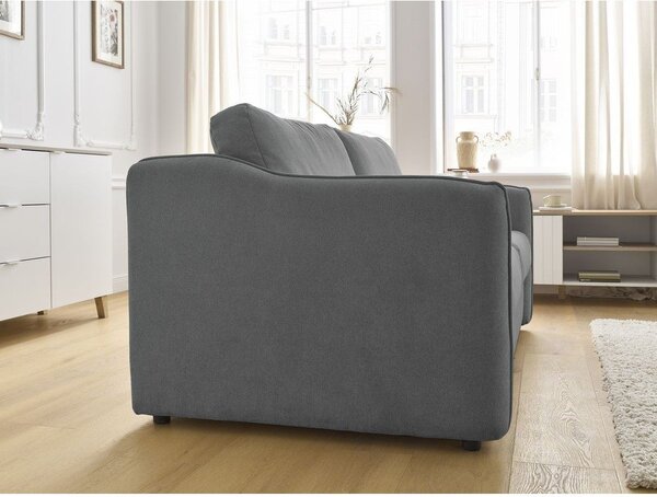 Tmavě šedá pohovka na každodenní spaní/rozkládací 178 cm Lenny – Bobochic Paris