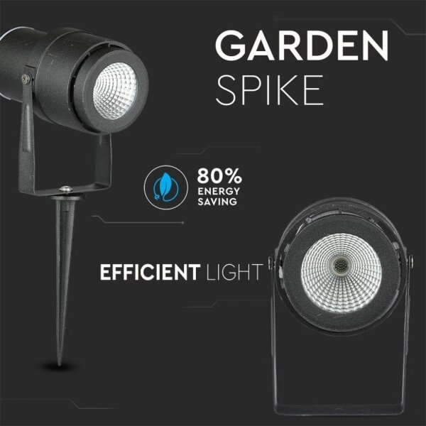 LED Venkovní lampa LED/12W/100-240V IP65 černá - zelené světlo
