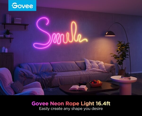 Govee - Neon 2 MATTER ohebný LED pásek 5m RGBIC Wi-Fi IP67