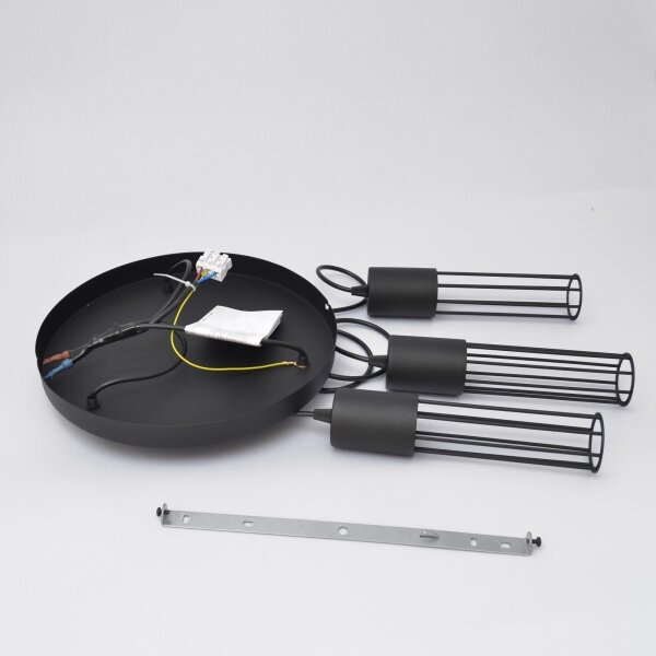Lustr na lanku MELODY 3xE27/15W/230V černá