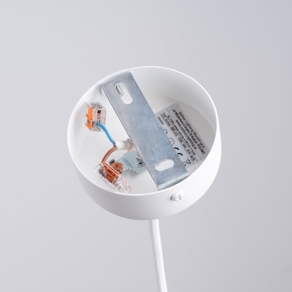 Sollux SL.1360 - Lustr na lanku NICUS 1xE27/15W/230V bílá