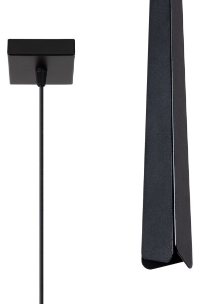 Sollux SL.1400 - Lustr na lanku PRYSM 1xG9/8W/230V černá