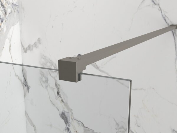 Erga Paris, sprchová zástěna Walk-In 50x200 cm, 8mm čiré sklo, grafitový profil, ERG-V02-PARIS-050x200-CL-GG