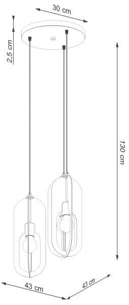 Sollux SL.1361 - Lustr na lanku NICUS 3xE27/15W/230V bílá