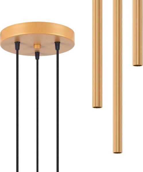 Sollux SL.1342 - Lustr na lanku ARCHE 3xG9/8W/230V zlatá