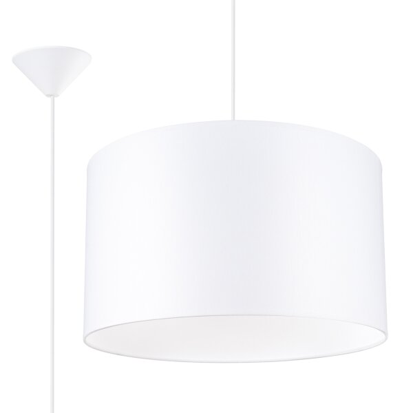 Sollux SL.1404 - Lustr na lanku NOVA 1xE27/15W/230V pr. 40 cm bílá