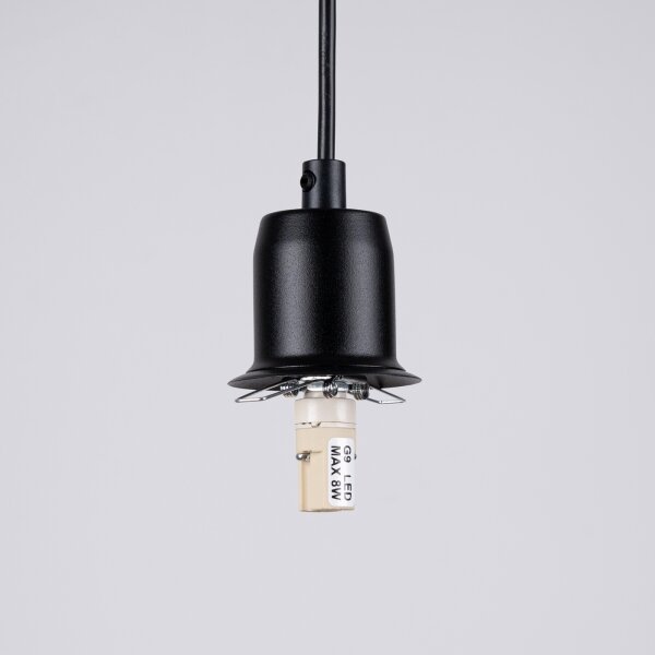Sollux SL.1359 - Lustr na lanku HYPERION 3xG9/8W/230V černá