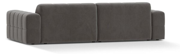 Šedá sametová pohovka 252 cm Chicago – Cosmopolitan Design