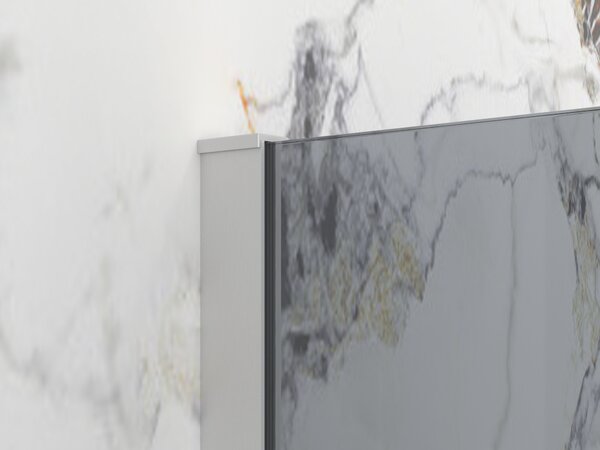 Erga Paris, sprchová zástěna Walk-In 30x200 cm, 8mm šedé sklo, broušená ocel, ERG-V02-PARIS-030x200-GR-BS