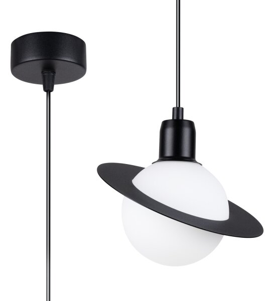 Sollux SL.1358 - Lustr na lanku HYPERION 1xG9/8W/230V černá