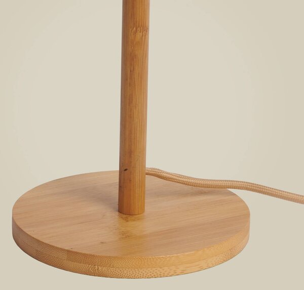 Good & Mojo GOOD MOJO stolní lampa Java, přírodní, bambus, 47 cm, GU10, Světlé dřevo, Obývací pokoj / jídelna, Bambus, Design