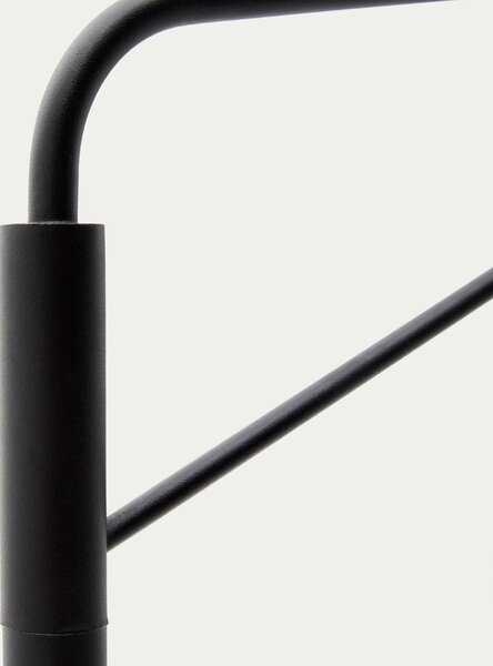 Kave Home Černá kovová stojací lampa Eilo 164 cm