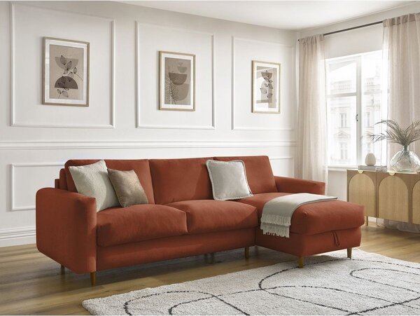 Oranžová rohová pohovka Cocoone – Bobochic Paris