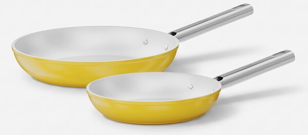 Fabini Sada pánví Meda 5.0 Standard, ø 20 cm + ø 26 cm, 2 díly - Nepřilnavé pánve s keramickým povrchem, žluté