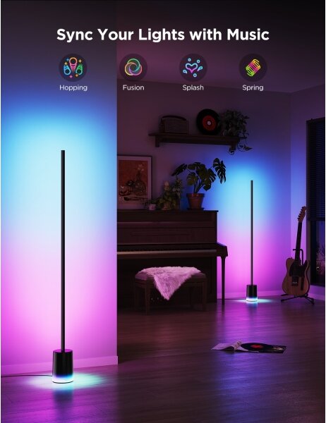 Govee - LED Stojací lampa Smart MATTER LED RGBICWW Wi-Fi + DO