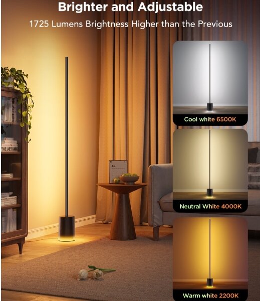 Govee - LED Stojací lampa Smart MATTER LED RGBICWW Wi-Fi + DO